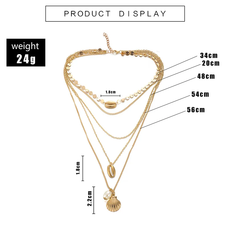 Женское многослойное ожерелье в стиле бохо модная подвеска из бисера и жемчуга