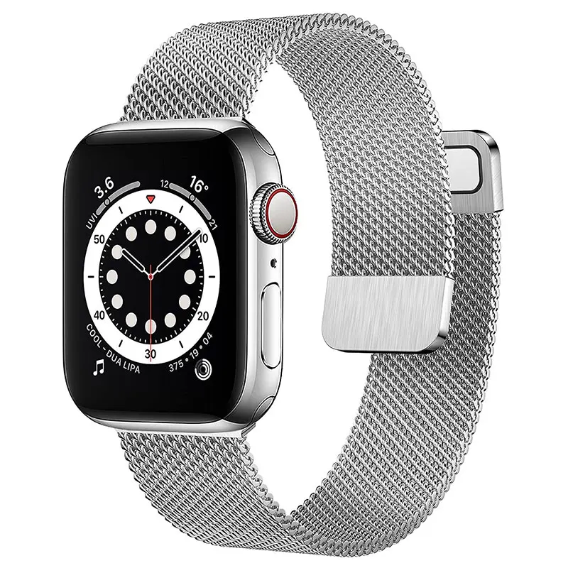

Магнитный ремешок для Apple Watch band 44 мм 40 мм 38 мм 42 мм, металлический браслет для Apple Watch Correa, для Iwatch Series 6 Se 5 4 3