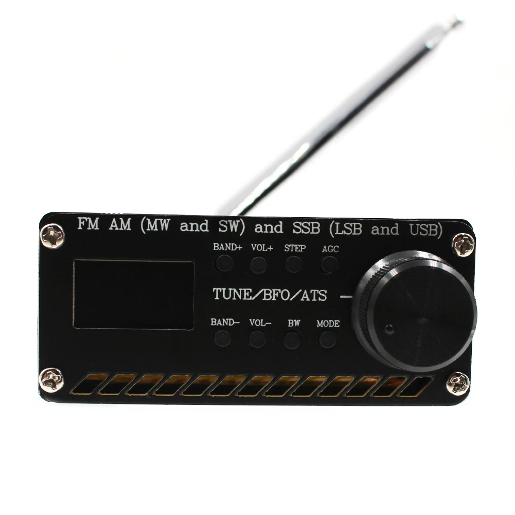

SI4732 All Band Radio Receiver FM AM (MW SW) SSB (LSB USB) Support Speaker with Antenna + USB Cable Radio Bands Pre Configured