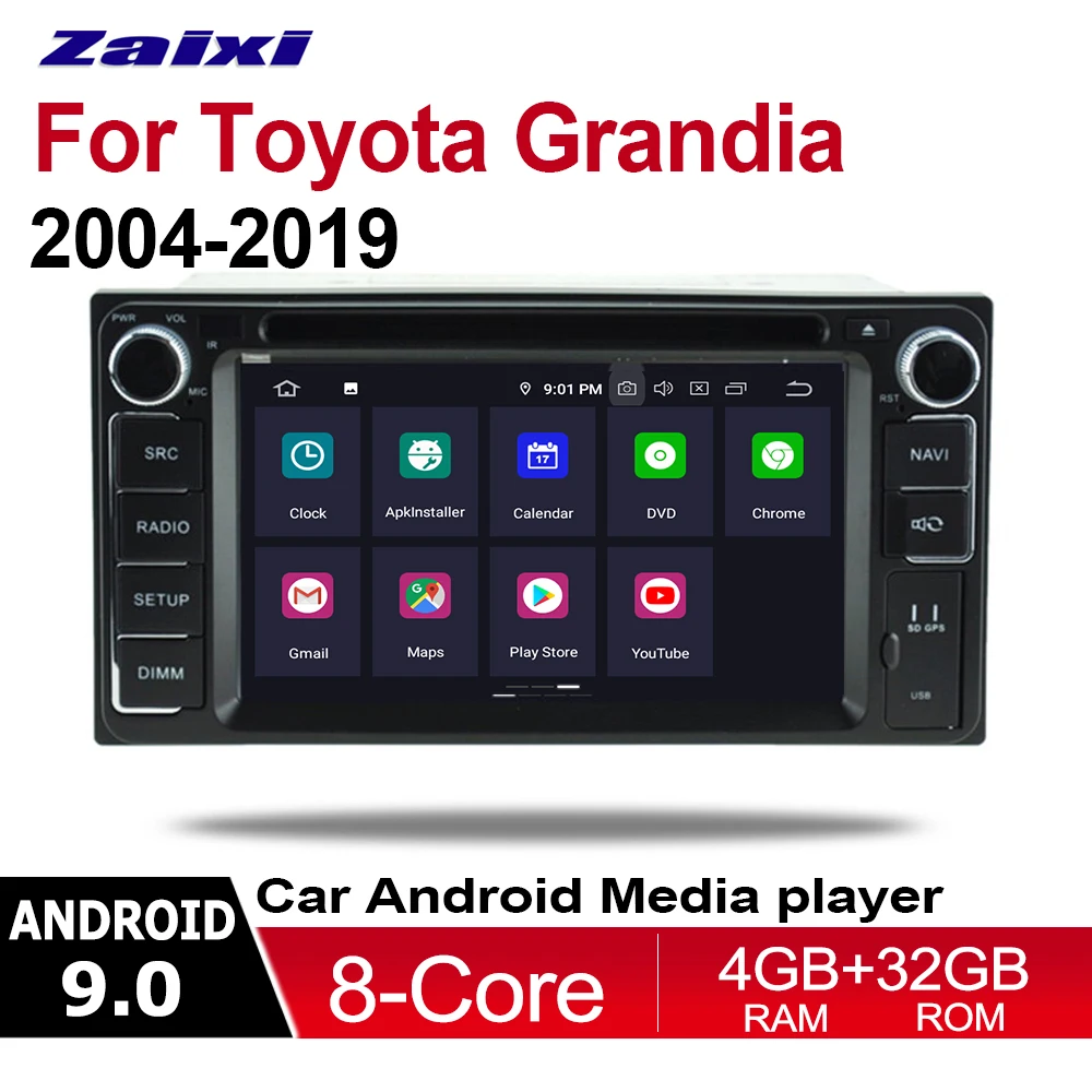 

For Toyota Grandia 2004~2019 Accessories Car Multimedia DVD Player GPS Navigation System Autoradio Radio Stereo Head Unit 2DIN