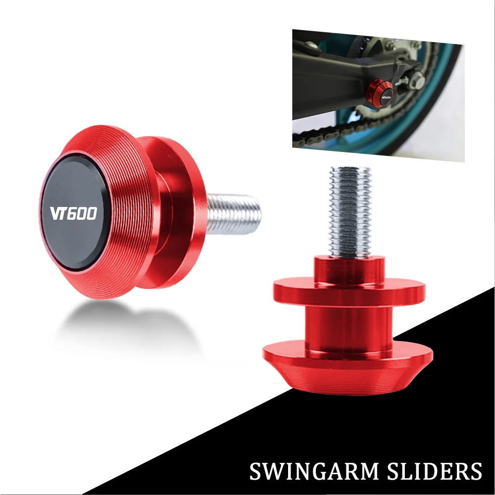 

FOR HONDA VT 600 750 1100 250 VLX 600 VT600 C CD CD2 Motorcycle Accessories Stand Screws Swingarm Spools Slider 8MM VT600 Logo