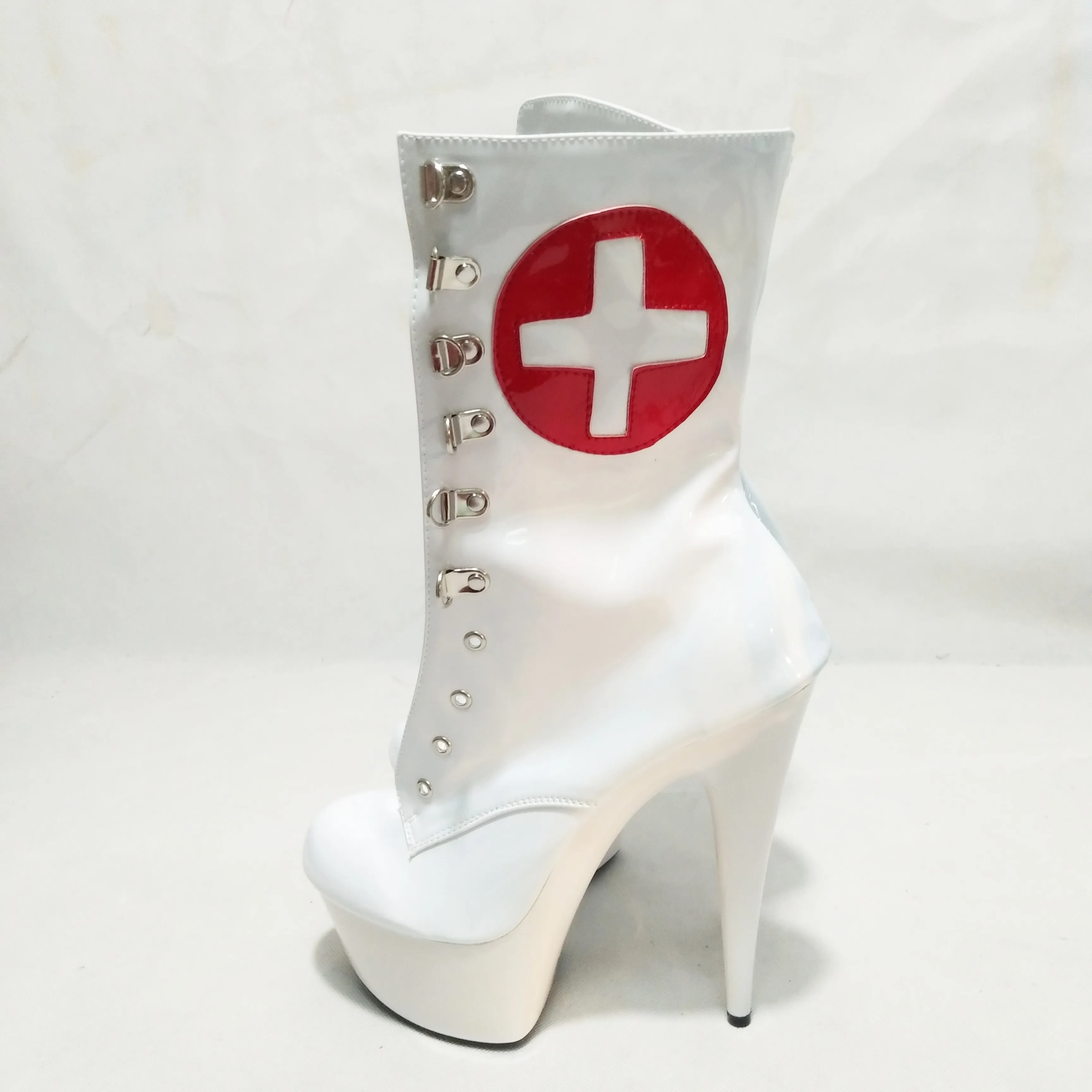 Женские ботинки из ПУ кожи на шнуровке высоком каблуке 15 см|pu leather boots|boots sexyleather boots