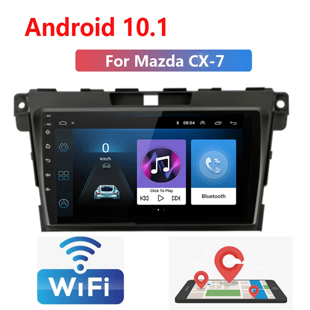 

2DIN Android 10.1 2+32GB WiFi Car Radio Multimedia Player For MAZDA CX-7 cx7 cx 7 2008-2015 GPS Navigation Support DVR Camera