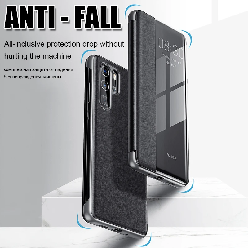 Роскошный кожаный флип-чехол для huawei P30 P20 Lite Pro Honor 8x противоударный чехол для huawei mate 20 Pro 20 X Smart View чехол