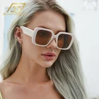 SIMPRECT Анти-УФ негабаритный квадратные очки солнечные женские 2021 бренд люкс дизайнер UV400 модные ретро винтажные солнцезащитные очки