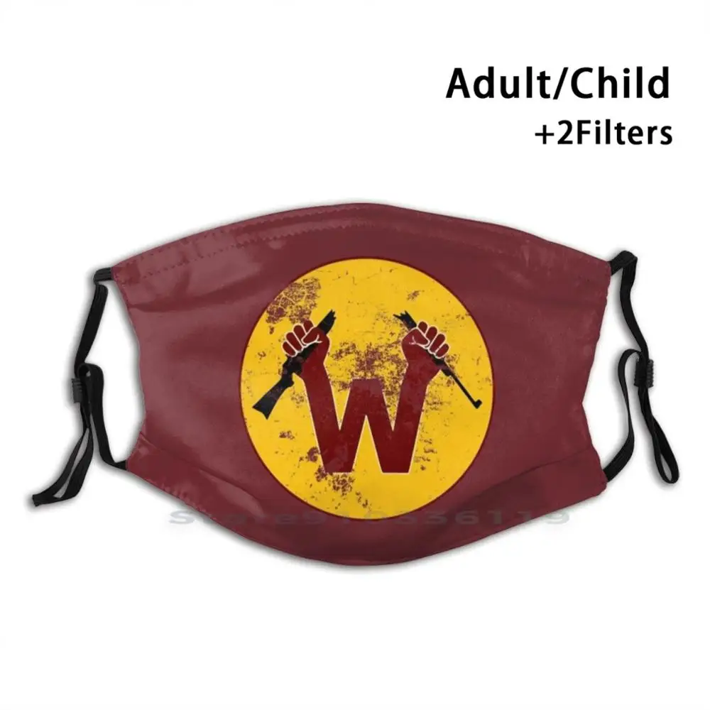 

Маска для лица с фильтром «пистолет Вашингтон» для взрослых и детей