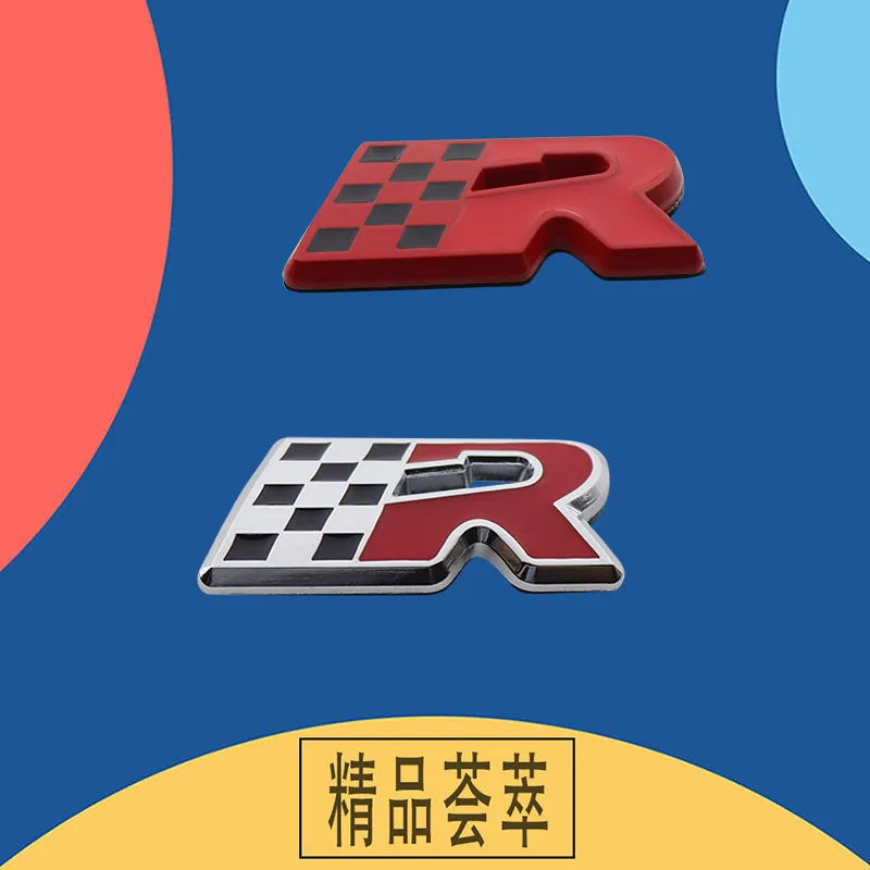 Хромированный красный флаг R для Леона купра Алтея Ибица Толедо крыло заднее