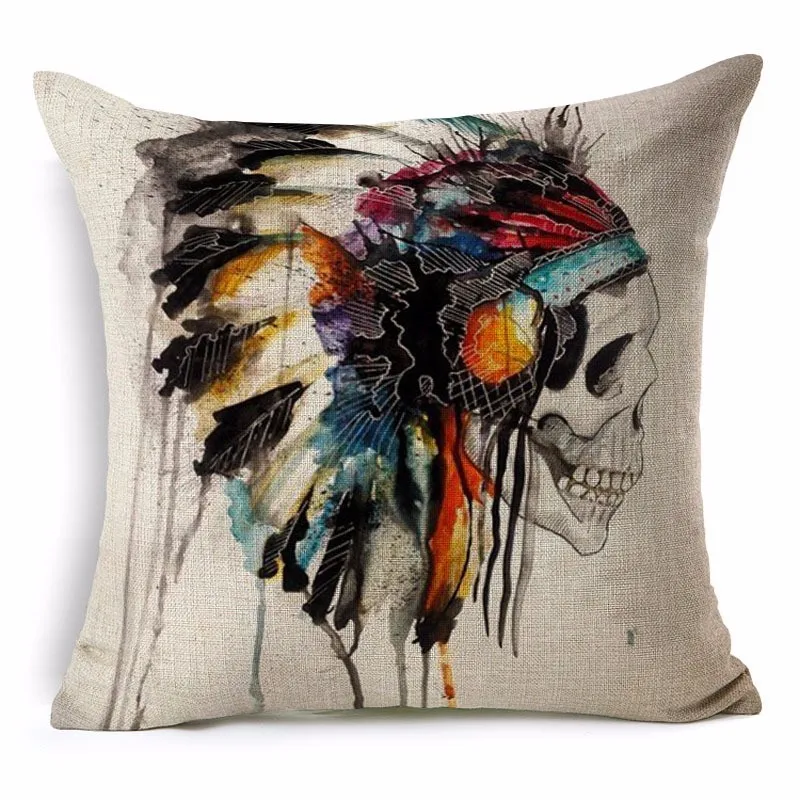 Декоративная подушка RUBIHOME в виде мексиканского сахара на Хэллоуин Полиэстеровая