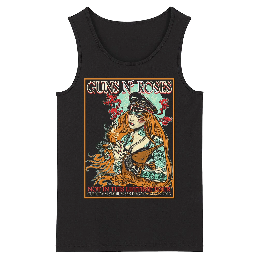 

Bloodhoof Guns N'Roses Gnr G N'R Punk Rock Pop Punk Heavy Metal Men Top Tank Tops Asian size