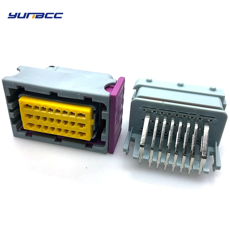 

1 Set 24 Pin Way FCI ECU Automotive Male Female Housing Sealed Plug Socket 211PC249S80005 HCCPHPE24BKA90F