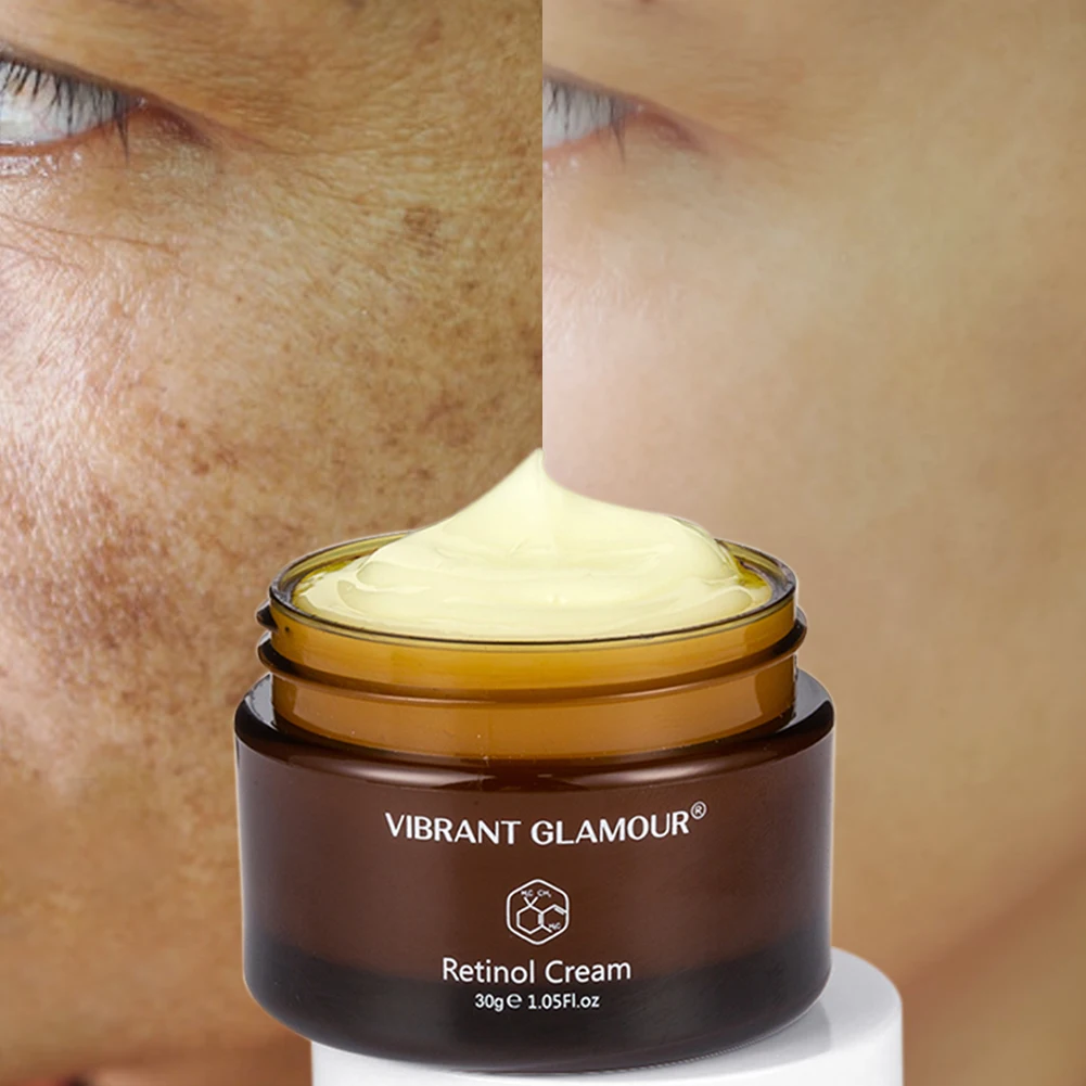 

VIBRANT GLAMOUR Retinol Face Cream Firming Lifting Anti-Aging Remove Wrinkle Whitening Brightening Moisturizing Facial Skin Care