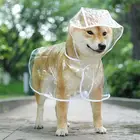 Водонепроницаемый дождевик для домашних питомцев, прозрачный Воздухопроницаемый легкий дождевик для щенков, Тедди, одежда для больших собак