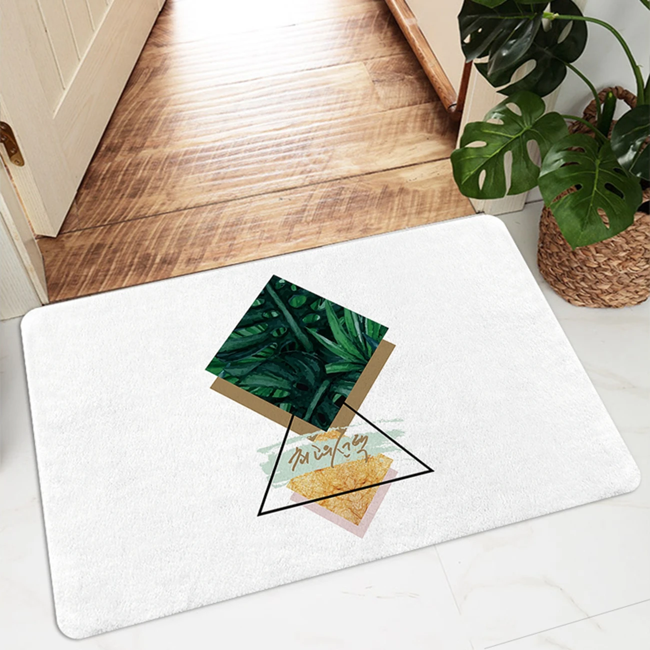 

Kitchen Mat Cheaper Anti-slip Nordic Modern Rugs Living Room Balcony Bathroom Printed Carpet Doormat Hallway Geometry Bath Mat