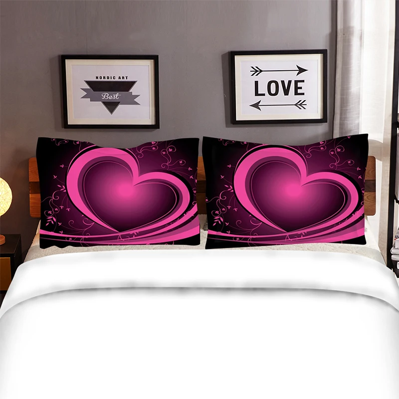 Комплект постельного белья включая пуховое одеяло наволочка с принтом домашний