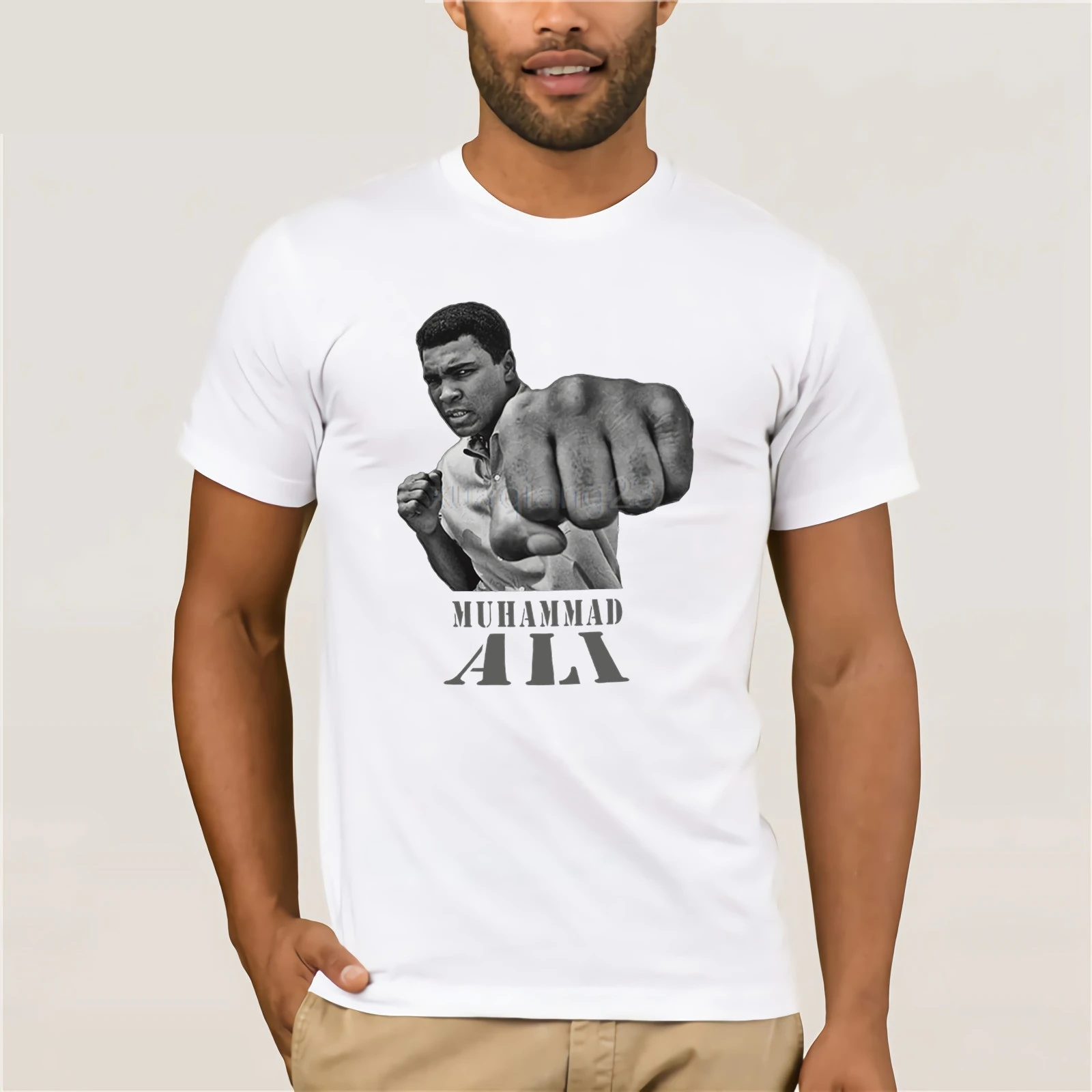 2019 Мода Спорт черная футболка бокс бой Легенда Мохаммед Али Кассий глина|Мужские