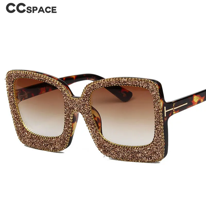 47115 алмазные квадратные роскошные солнцезащитные очки для мужчин и женщин Модные
