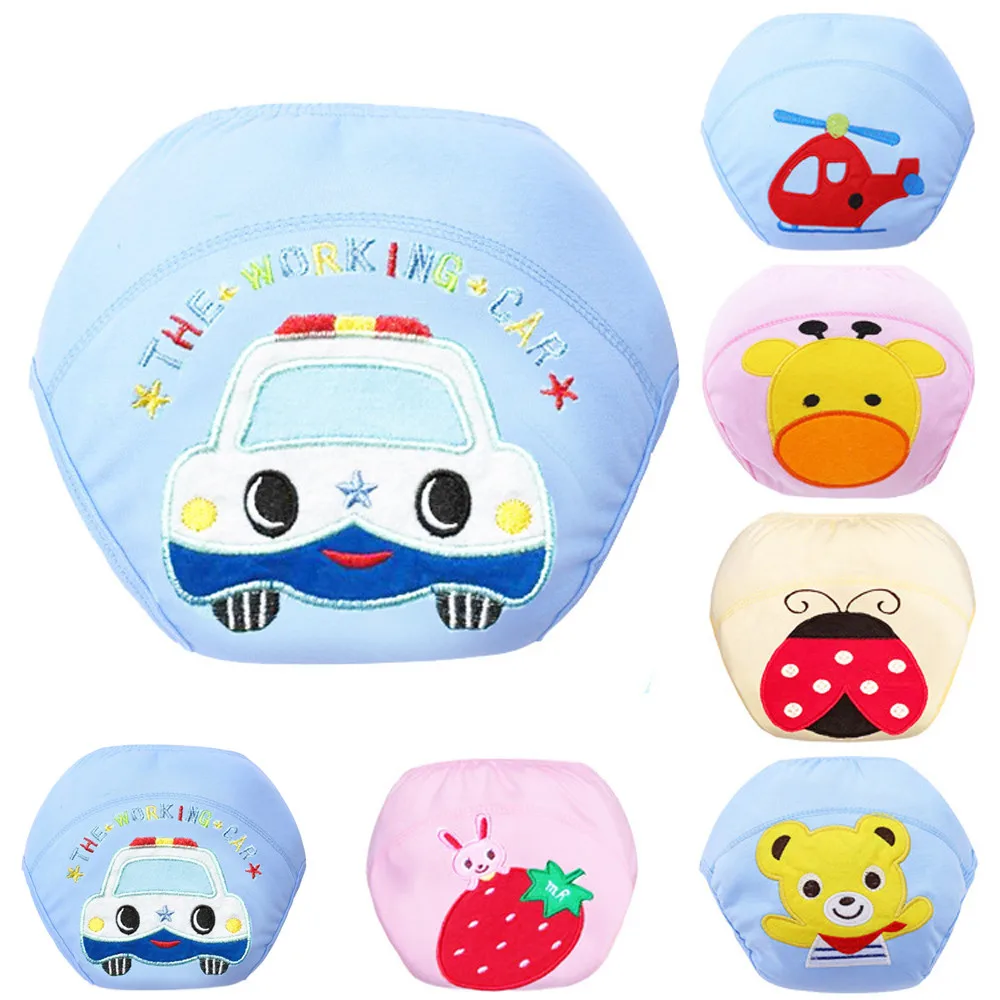 Детские хлопковые тренировочные штаны трусики детские подгузники многоразовые