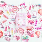 46 шт.компл. Kawaii Pink Girl's Heart декоративные фотообои для скрапбукинга DIY Дневник фотография Cute