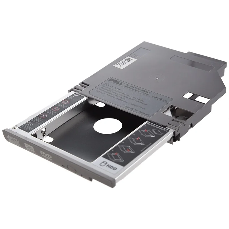 

SATA 2nd Hard Disk Drive HDD Bay Caddy Adapter for Dell Latitude D600 D610 D620 D630 Silver