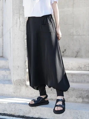 

Original designer summer big drop Crotch Harem pants