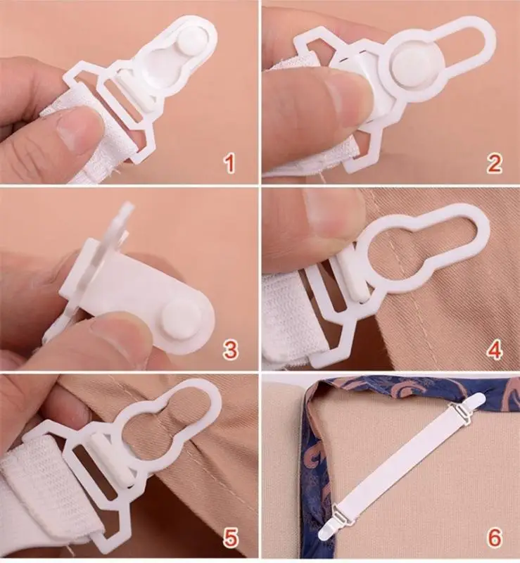 30 4 шт./компл. простыня исправить зажимы прочная нейлоновая Пряжка Эластичная