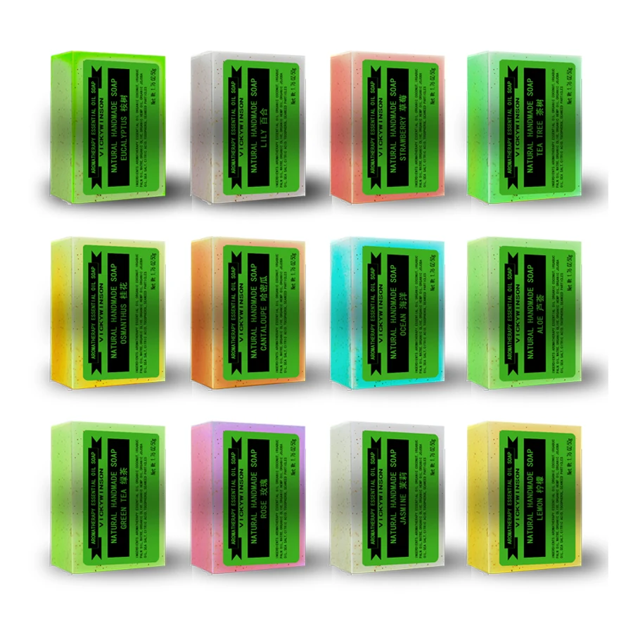 

Aromatherapy essential oil scrub soap 50g Body Moisturizing Handmade Cold soap Seaweed scrub particles Organic , Deeply Clean