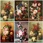 GATYZTORY DIY живопись по номерам, Цветочная картина маслом, Расписанная вручную холст, рисование домашнего декора, подарок