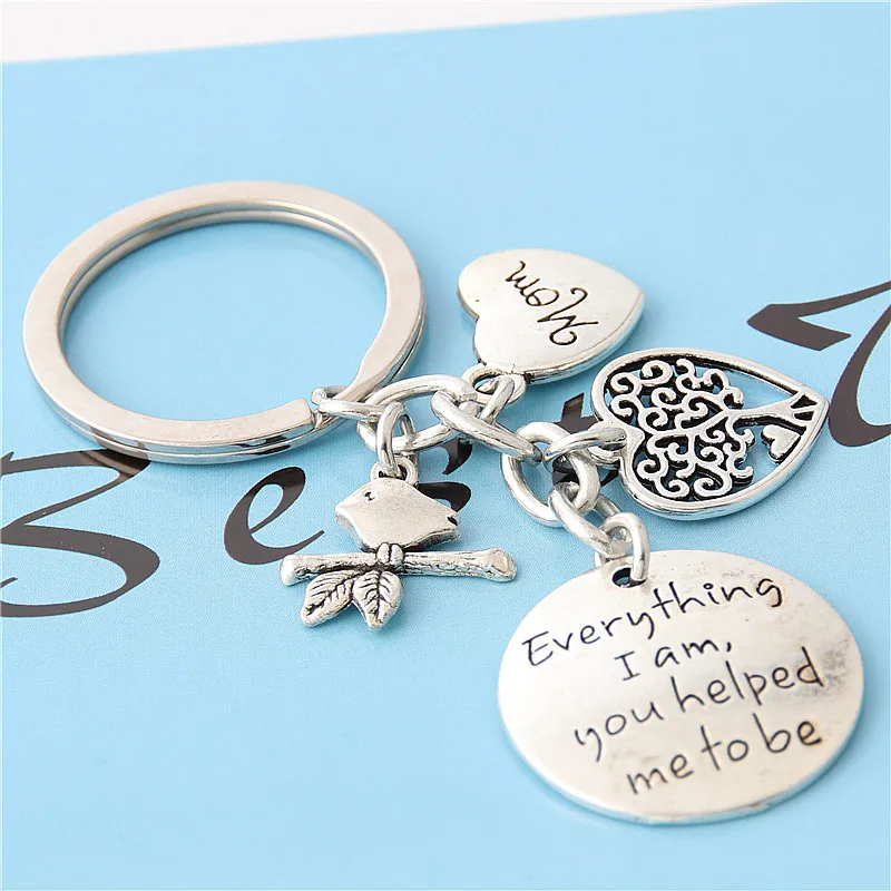 1 шт. серебряный цвет ювелирные изделия брелок для женщин все я вам помог мне быть