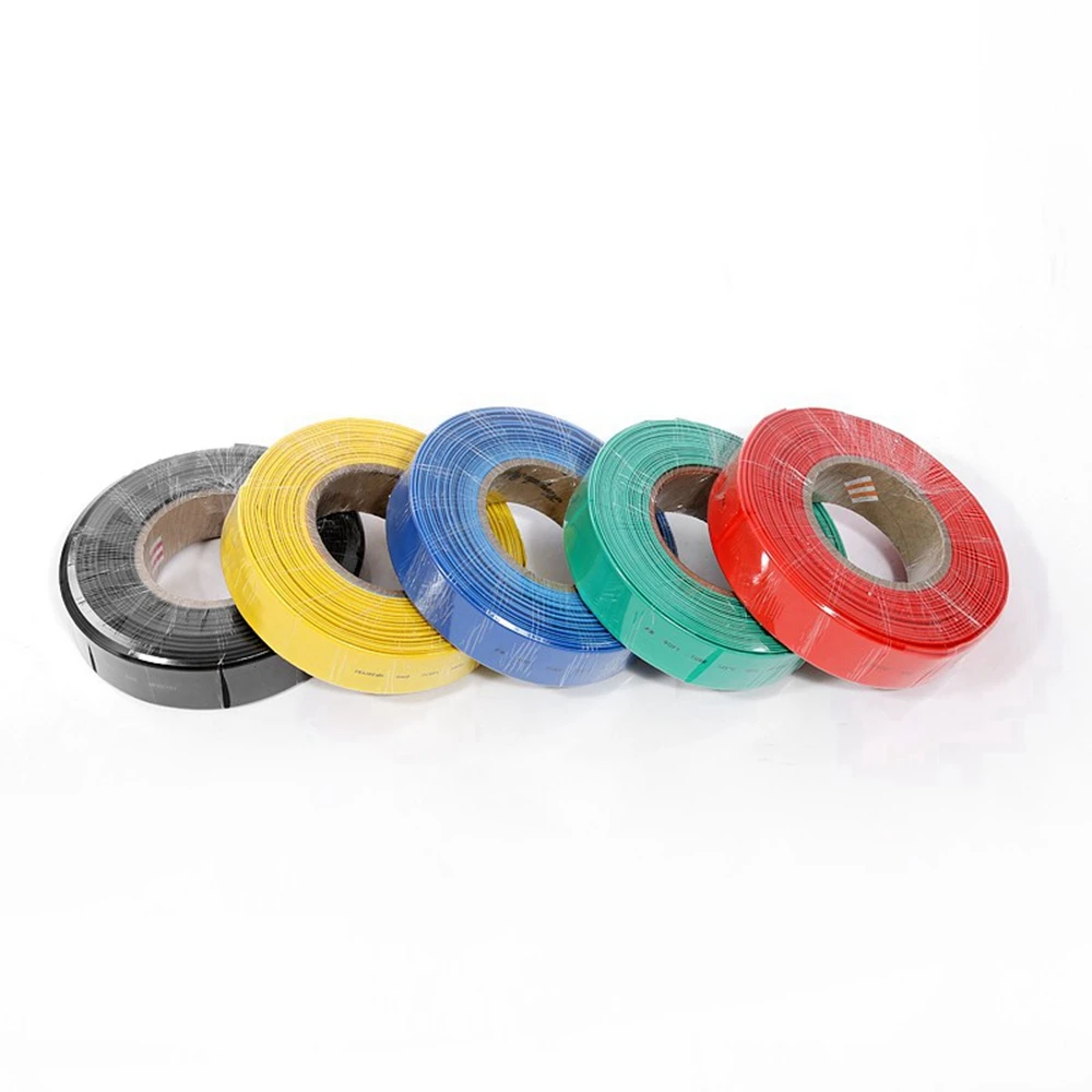 Термоусадочная трубка черная красная прозрачная желтая синяя зеленая белая для