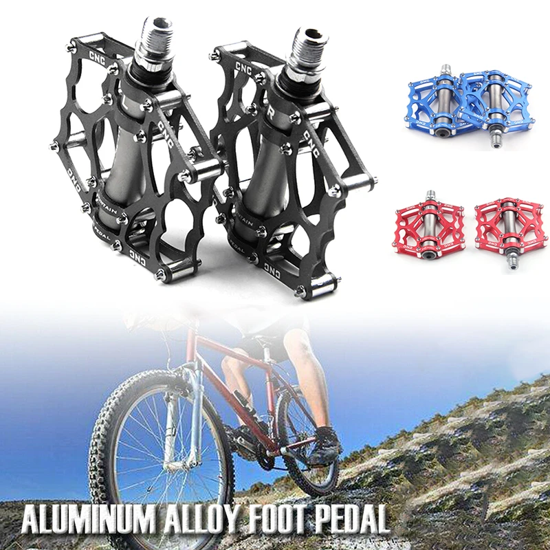 

Bicycle Pedals Bearings Mountain Bike Pedals Platform Bicycle Flat Alloy Pedals Dustproof Aluminum Alloy Bike Accessories