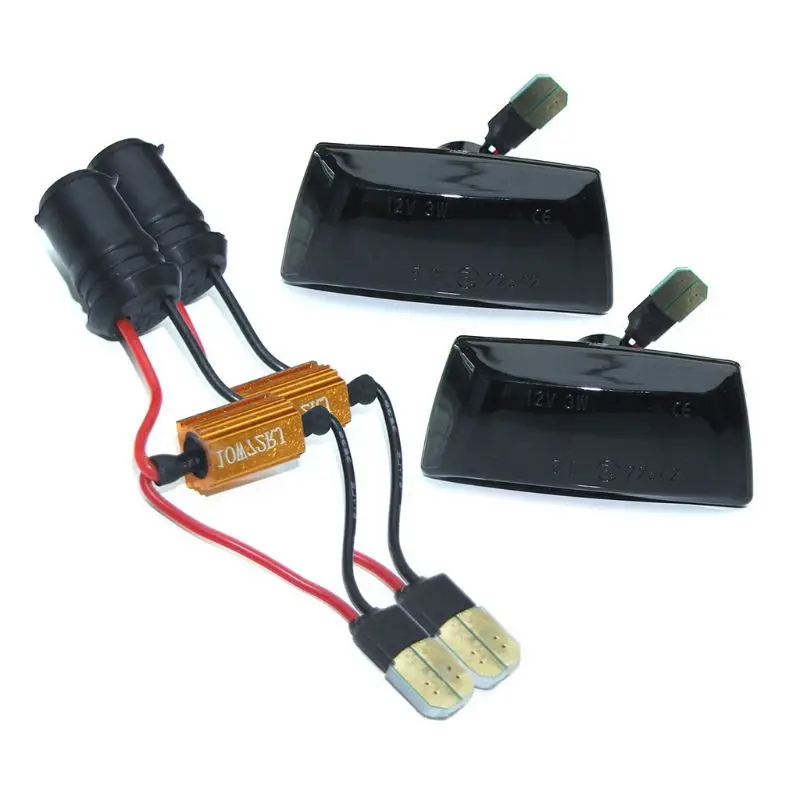 

1 пара течет поворотов светильник Динамический светодиодный, боковой, габаритный фонарь светильник для опели Адама/Corsa Zafira