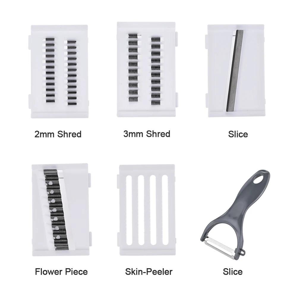 

Vegetable Slicer Potato Peeler Carrot Onion Grater Handheld Kitchen Fruit Vegetable Cutter Multifunctional Slicer Drain Basket