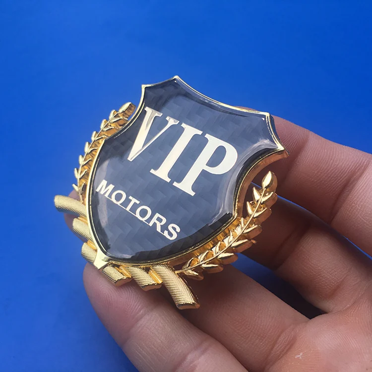 

1 Pair 3D Metal Super VIP MOTORS Carbon logo Car Sticker Decal Reflective Emblem Door Window Body Auto Decor DIY Car Styling