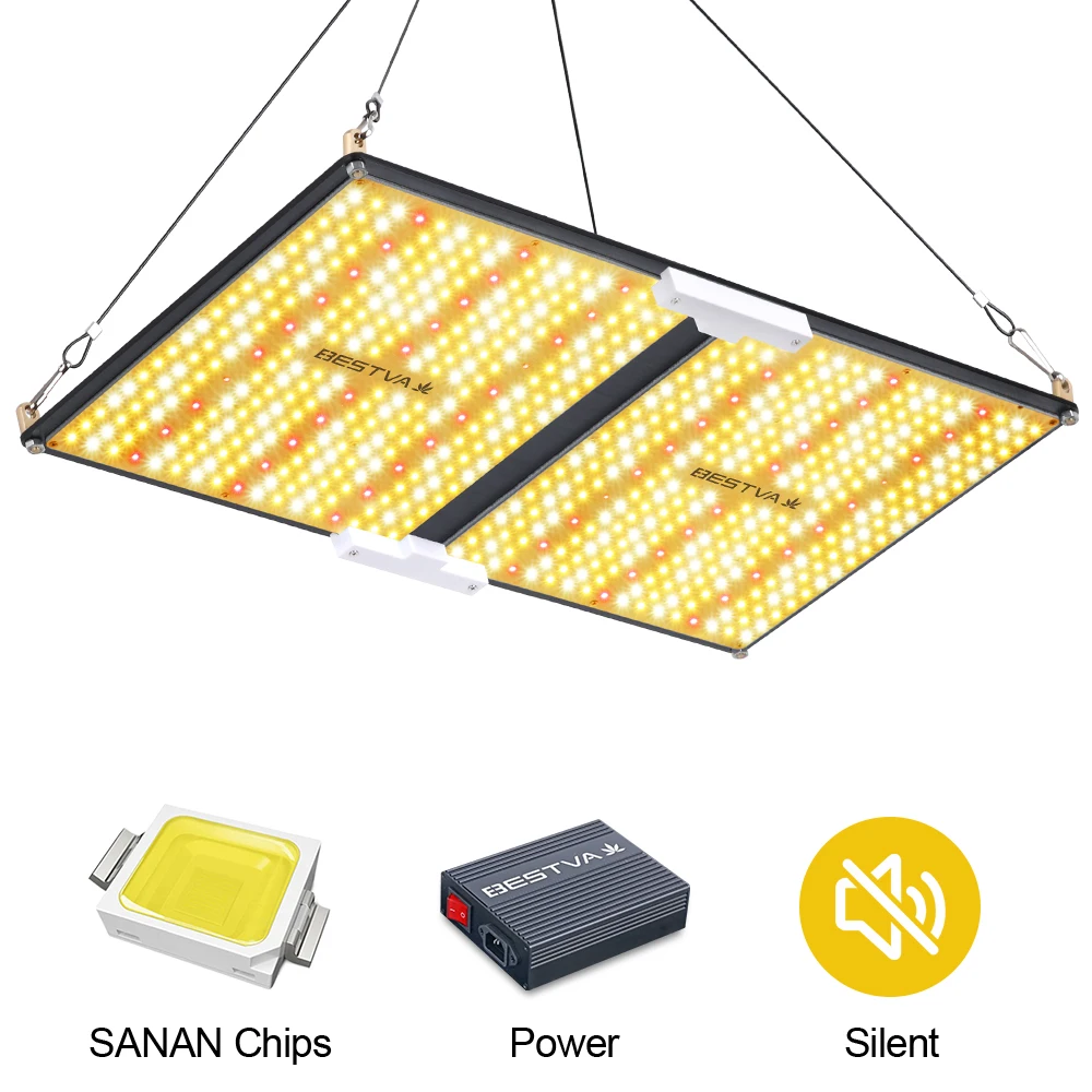 BESTVA Светодиодная лампа для выращивания растений 2000 Вт полный спектр освещение