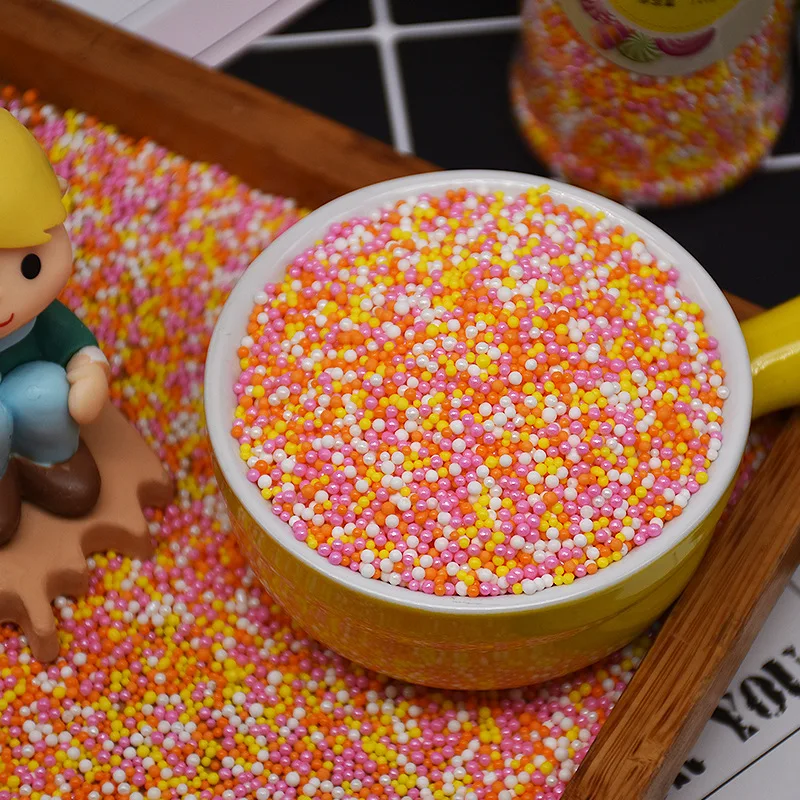 140 г 1 мм Цветные Съедобные золотые бусины жемчужный сахарный шар помадка выпечка