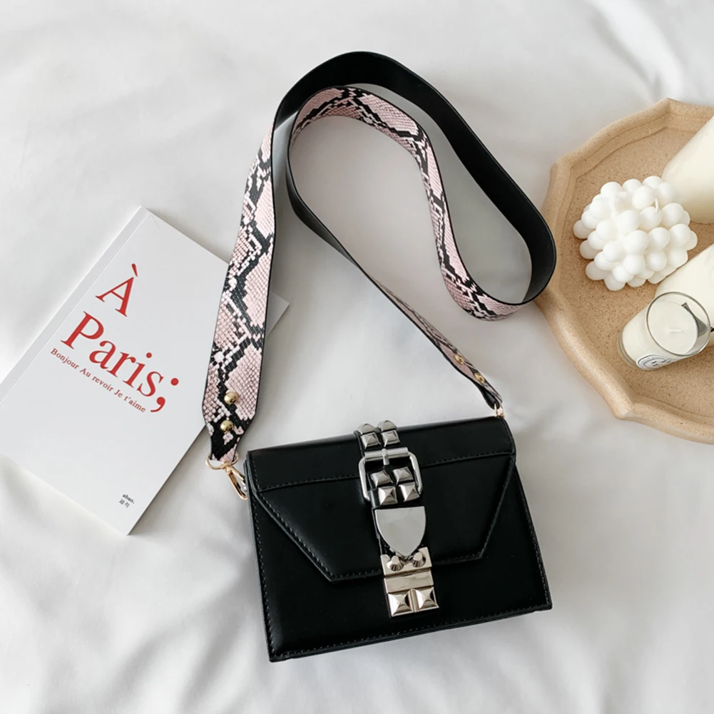 Модные Сумки из искусственной кожи со змеиным ремешком ремешок аксессуары для