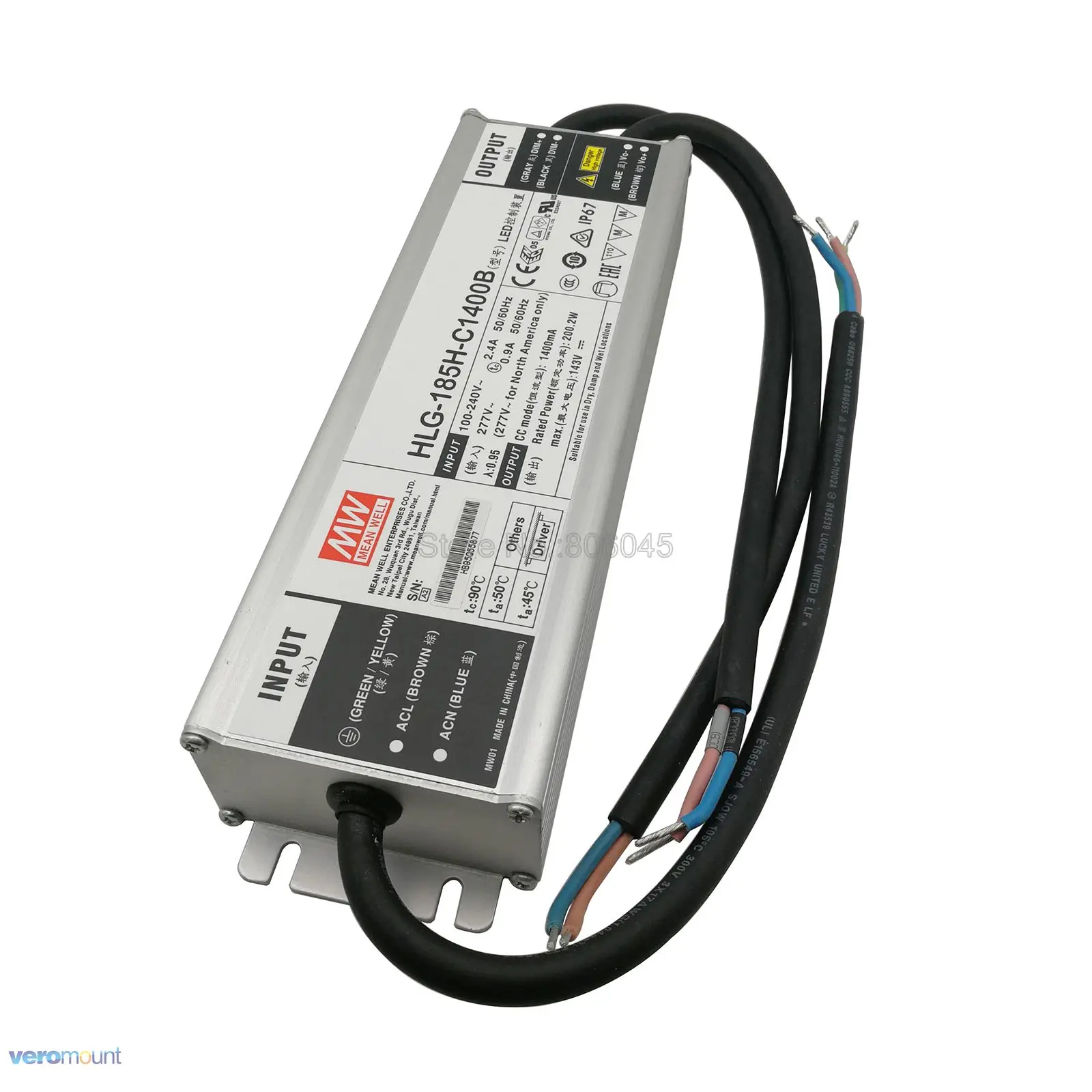 Светодиодный драйвер с регулируемой яркостью 200 Вт для 4 светодиодов CREE