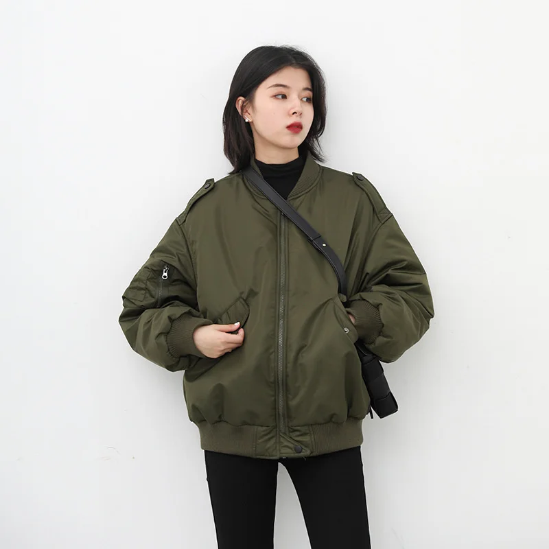 

Шикарная стильная хлопковая куртка в повседневном стиле ven's, Осень-зима 2022, новая теплая хлопковая куртка, бейсбольная куртка для женщин