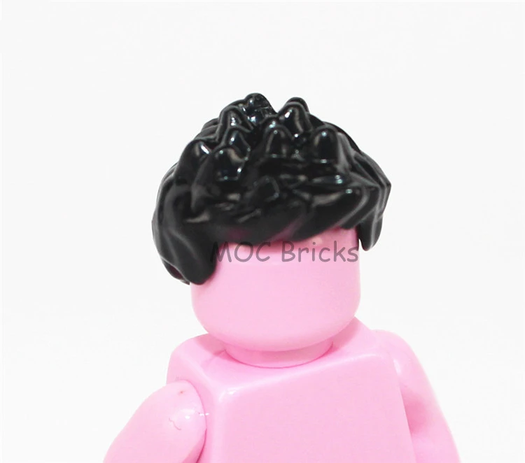 1010A 10 шт./лот кубики Moc DIY фигурки части мужские волосы Мини Аксессуары для кукол развивающие строительные блоки игрушки для детей рождественские подарки - Цвет: 1010A