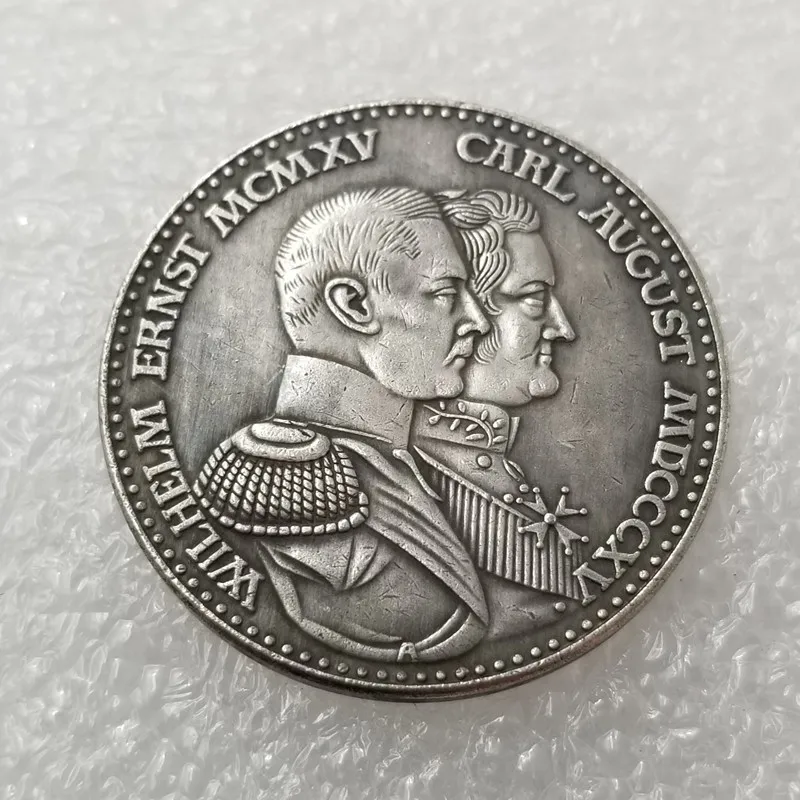 Новинка 1915 немецкие монеты латунные посеребренные копия для коллекции подарок