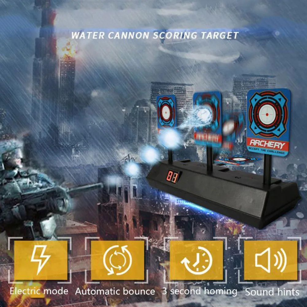 DIY Высокая точность забивание автоматический сброс электрическая мишень дети