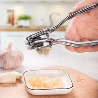 quality stainless steel multifunction garlic press crusher kitchen cooking ginger squeezer masher handheld ginger mincer tools
