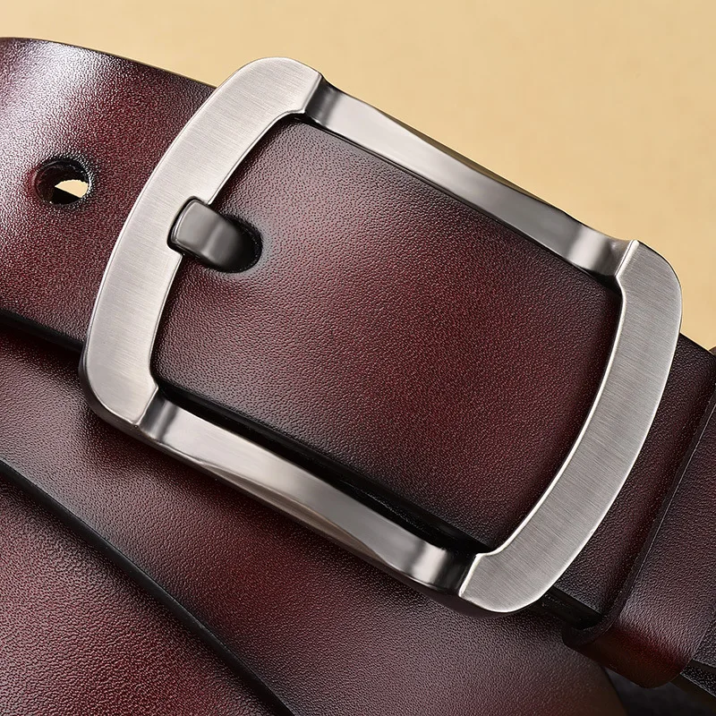 

Best selling men's leather belt fashion all-match casual leather business belt simple luxury retro designer gift student belt