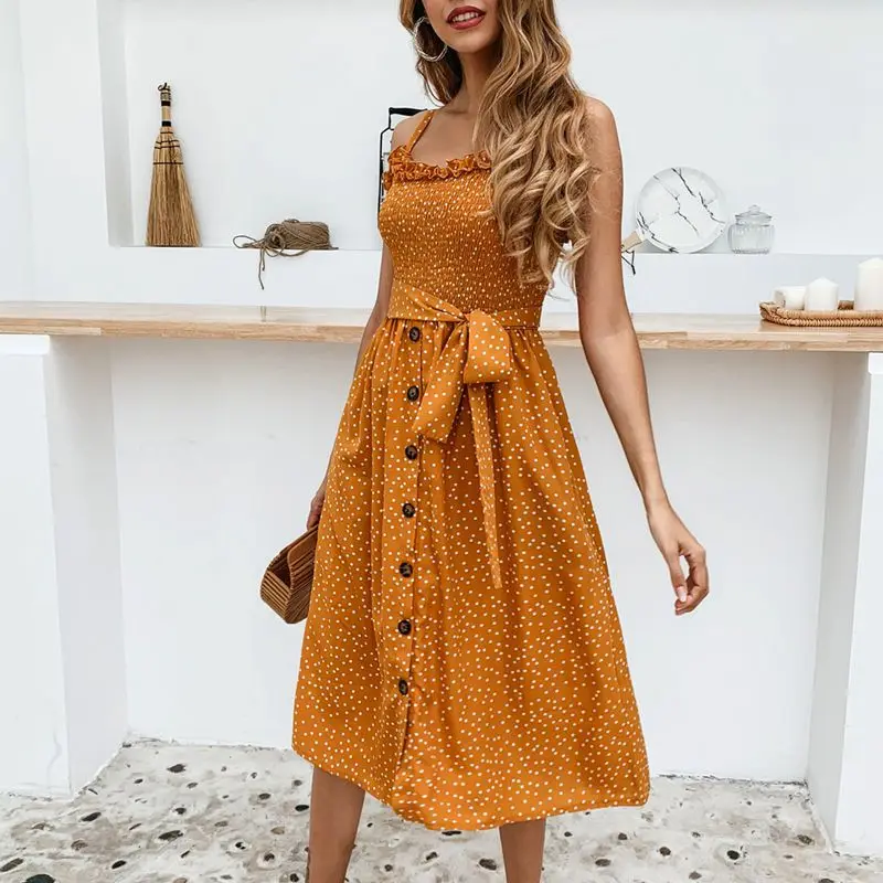 Женское длинное платье с принтом праздничное круглым вырезом и открытой спиной