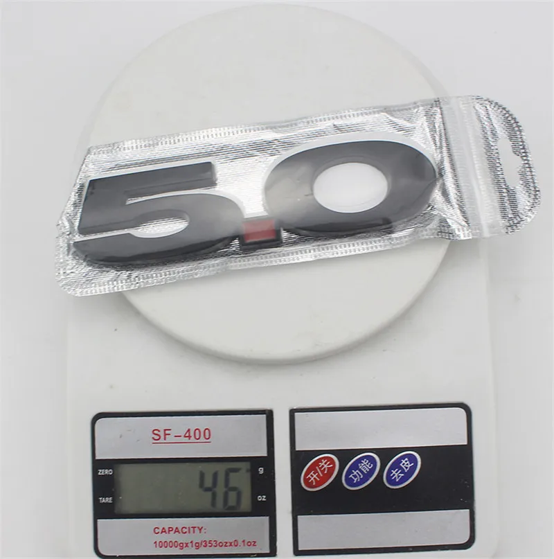 2 шт. 3D автомобиль Стайлинг покрытие АБС 5 0 Эмблема для багажника значок боковые