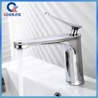 chrome brass basin faucet bathroom sink faucet single handle hole faucet basin taps deck wash hot cold mixer tap crane modern