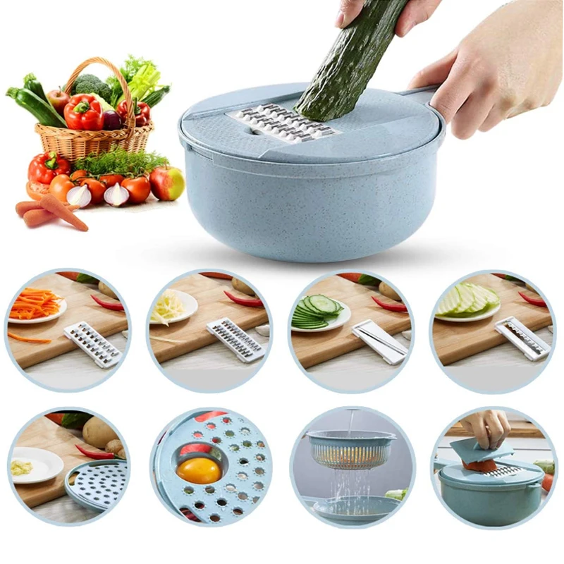 Новый многофункциональный ручной слайсер для картофеля моркови огурцов резак
