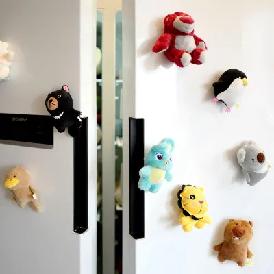 Магнит на холодильник плюшевая игрушка наклейка украшение для кухни магнитная