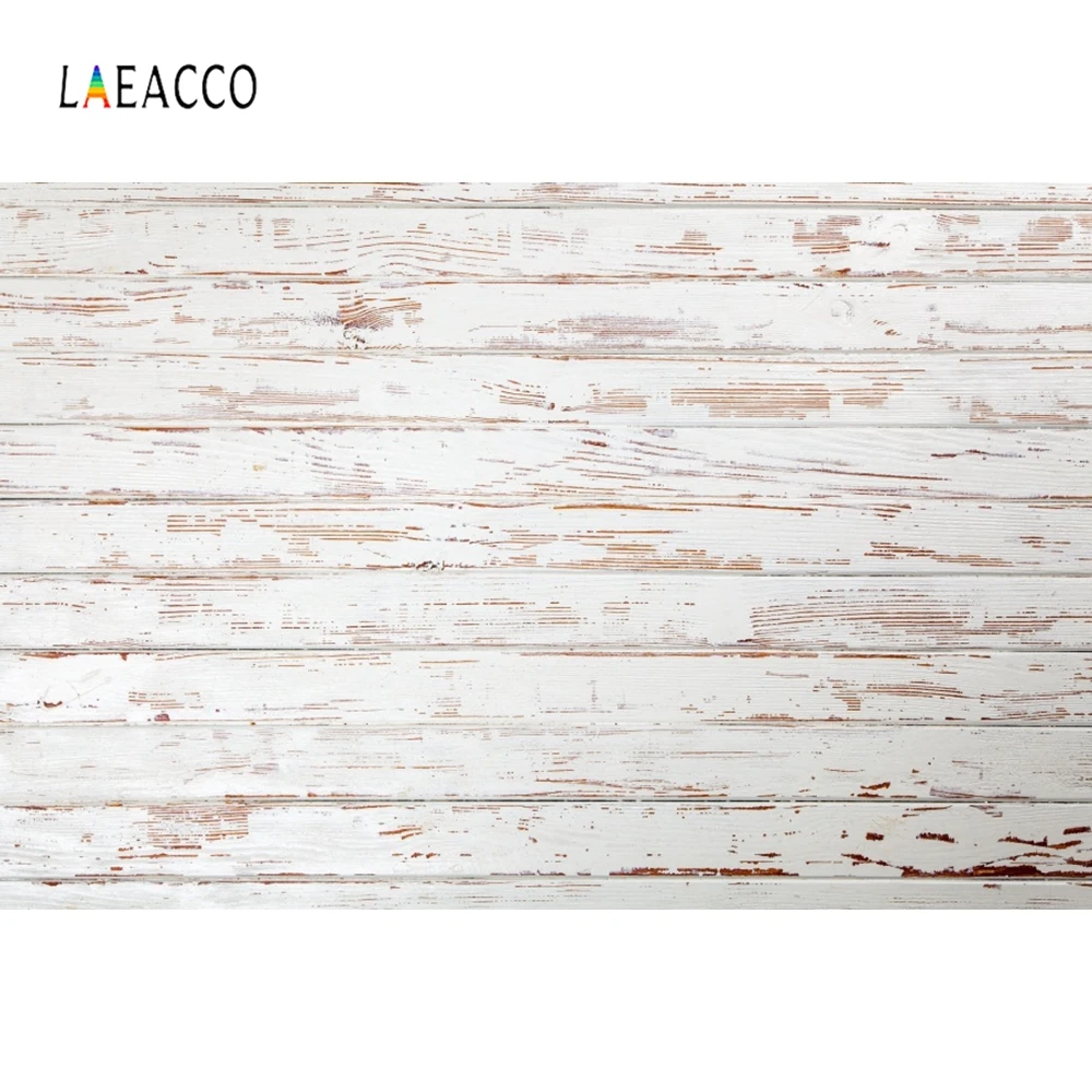 Laeacco белый деревянный дощатый пол планки текстура гранж портрет фотографии фоны