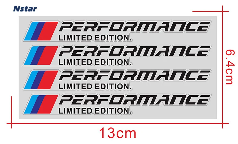Виниловая наклейка Nstar 4 шт./лот M Performance Limited Edition автомобильная дверная ручка